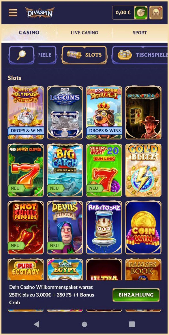 Echtzeit-Spielautomaten mit Live-Feeling